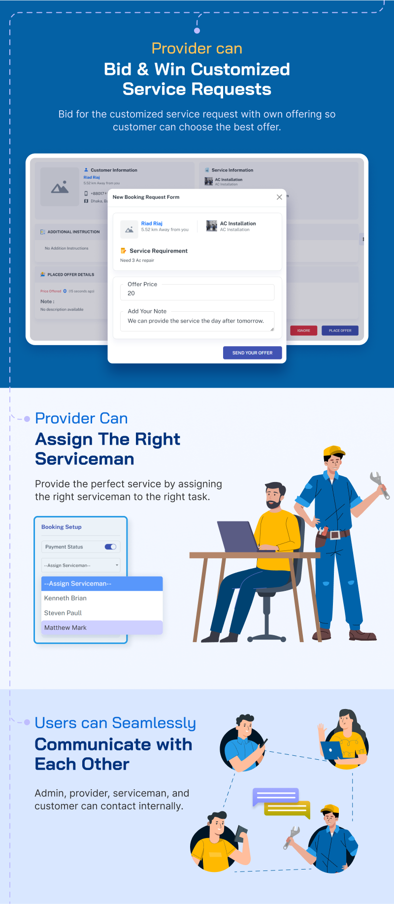 Demandium on-demand booking service platform