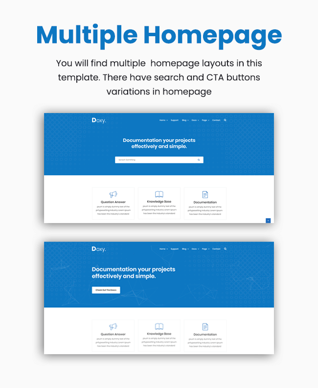 Doxy - Knowlegebase & Documentation Site Template - 3