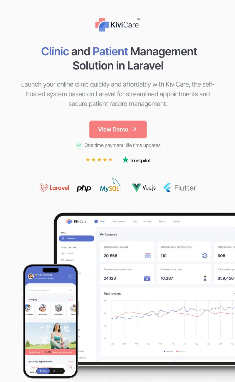 KiviCare(TM) - Clinic Management System | Laravel & Flutter - 6