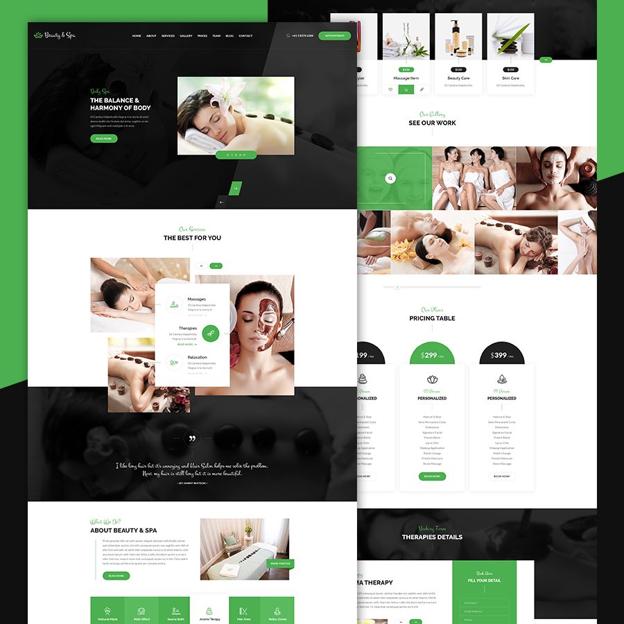 Beauty & Spa | Health Bootstrap HTML Template - 1