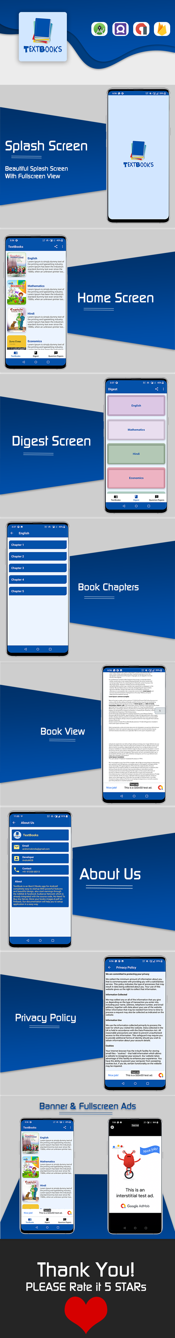 Android E Book App (Firebase Backend) - 1