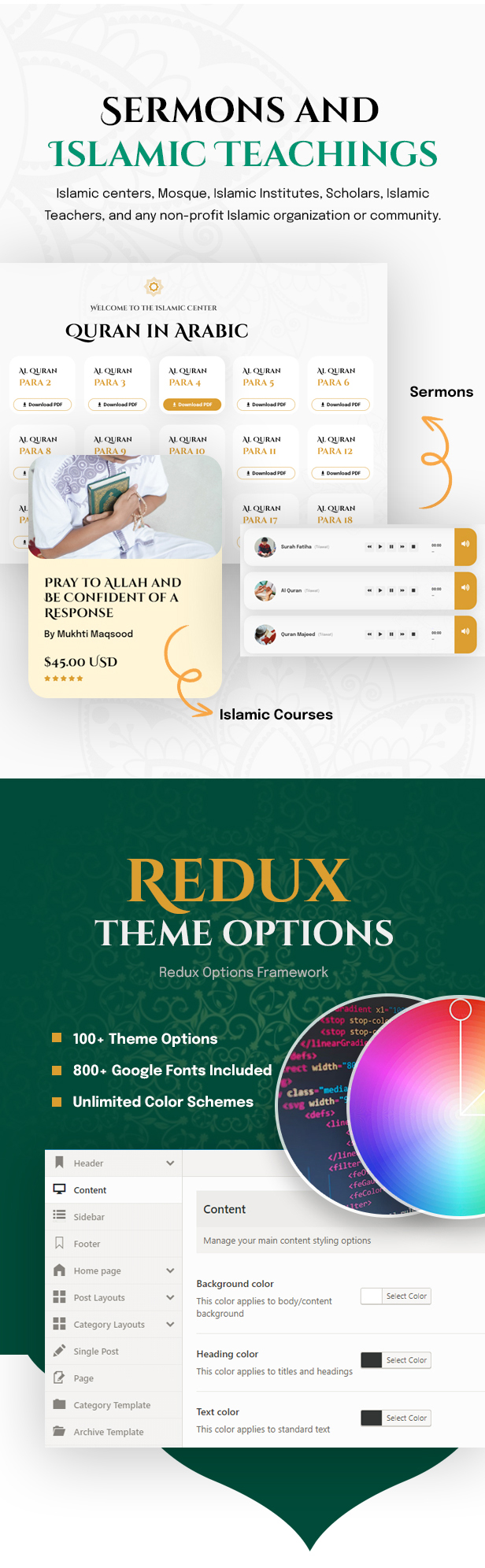 Islamic Center WordPress Template