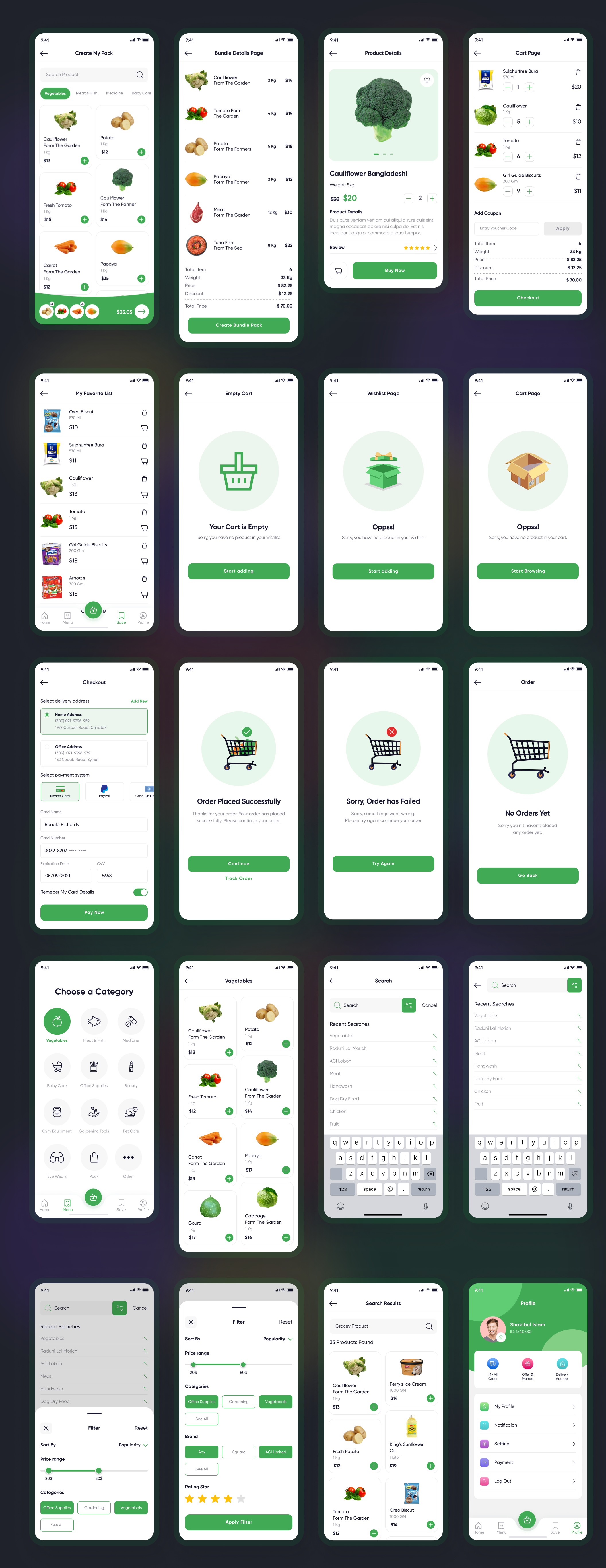 Grocery - E Grocery App React Native CLI Ui Kit