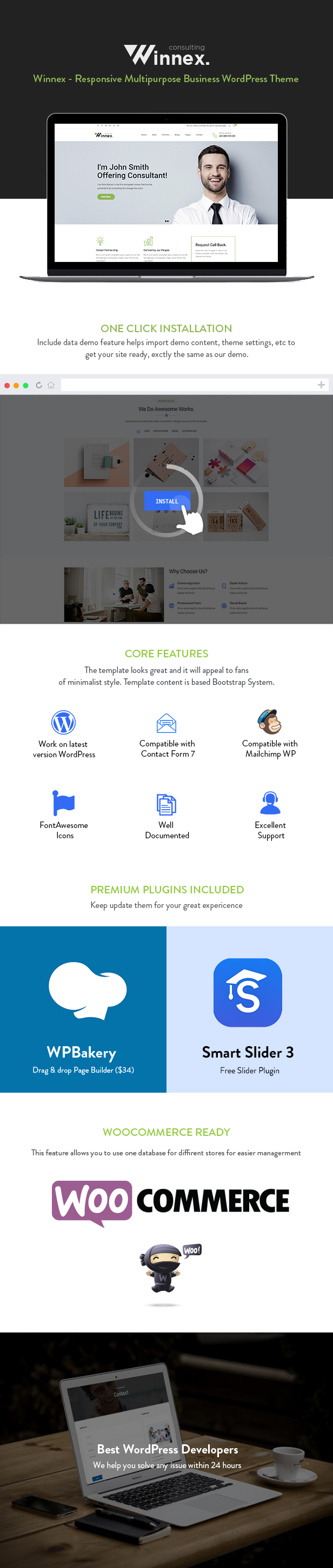 Winnex WordPress Theme