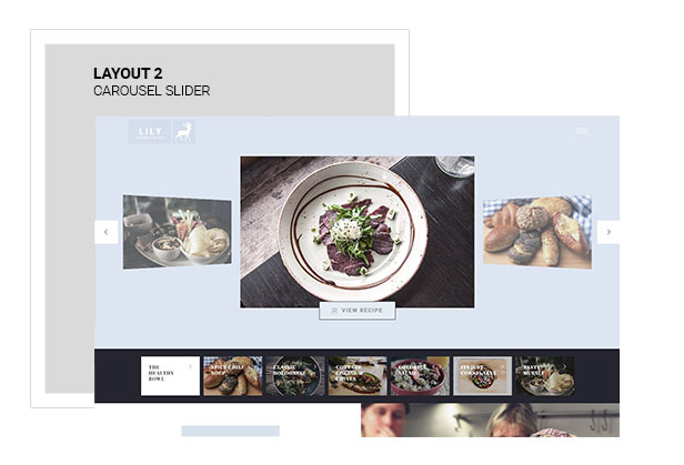 Lily | One Page Restaurant WordPress Theme - 2