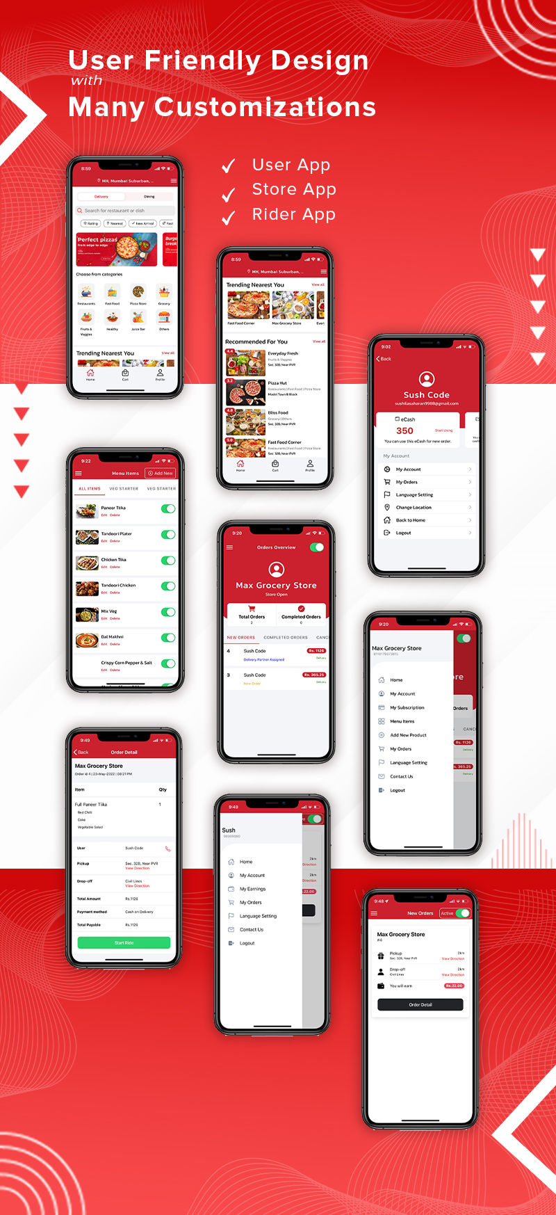 Food Delivery App - A Complete Ready to Use MultiStore Mobile App(Android, ios) + Website - 5