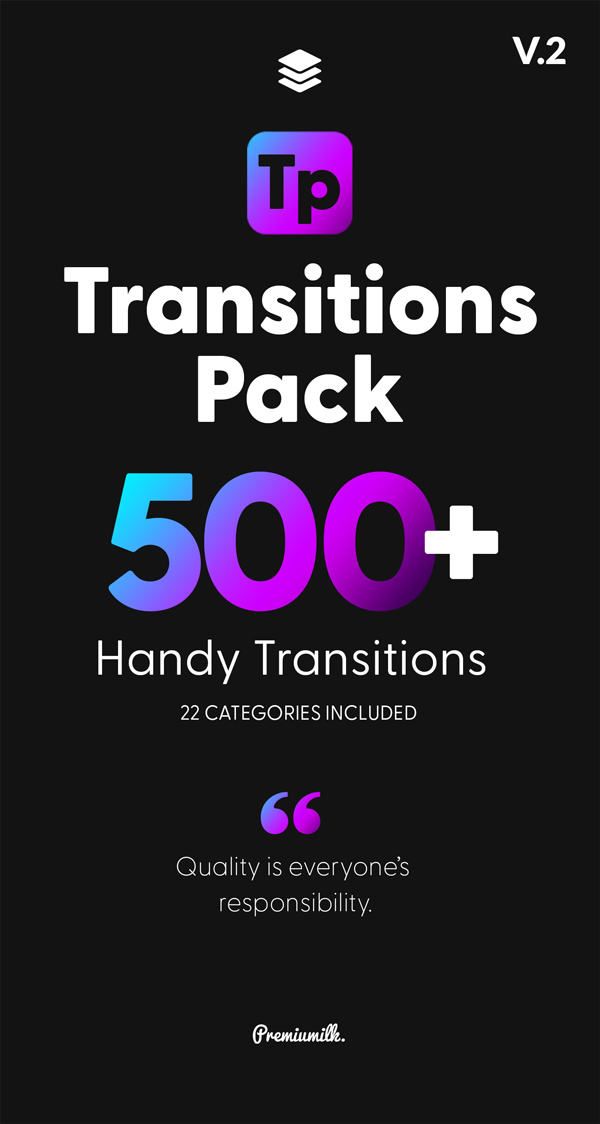 Transitions Pack V2 42736354 - Project and Script for After Effects (Videohive)