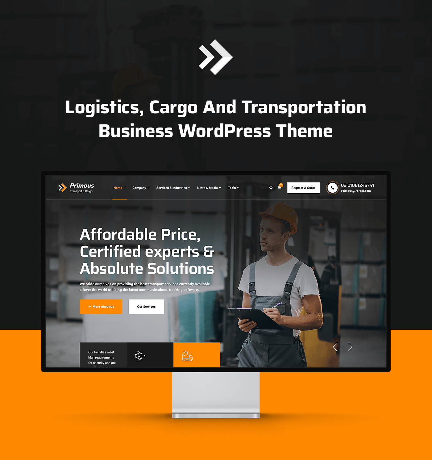 Primous - Logistics Cargo & Transport WordPress Theme - 4