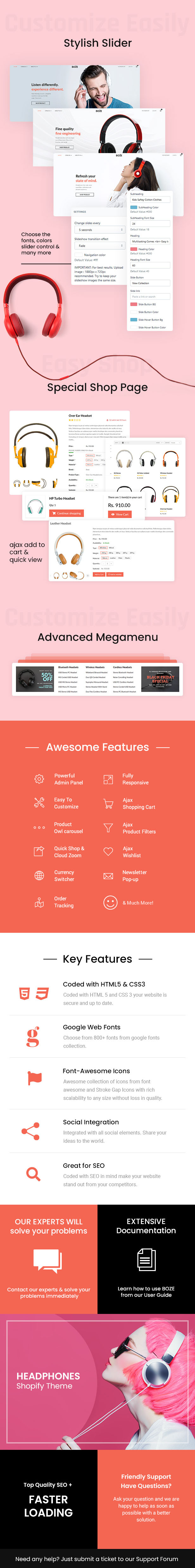 Boze – Headphones and Audio Store Shopify Theme – 1