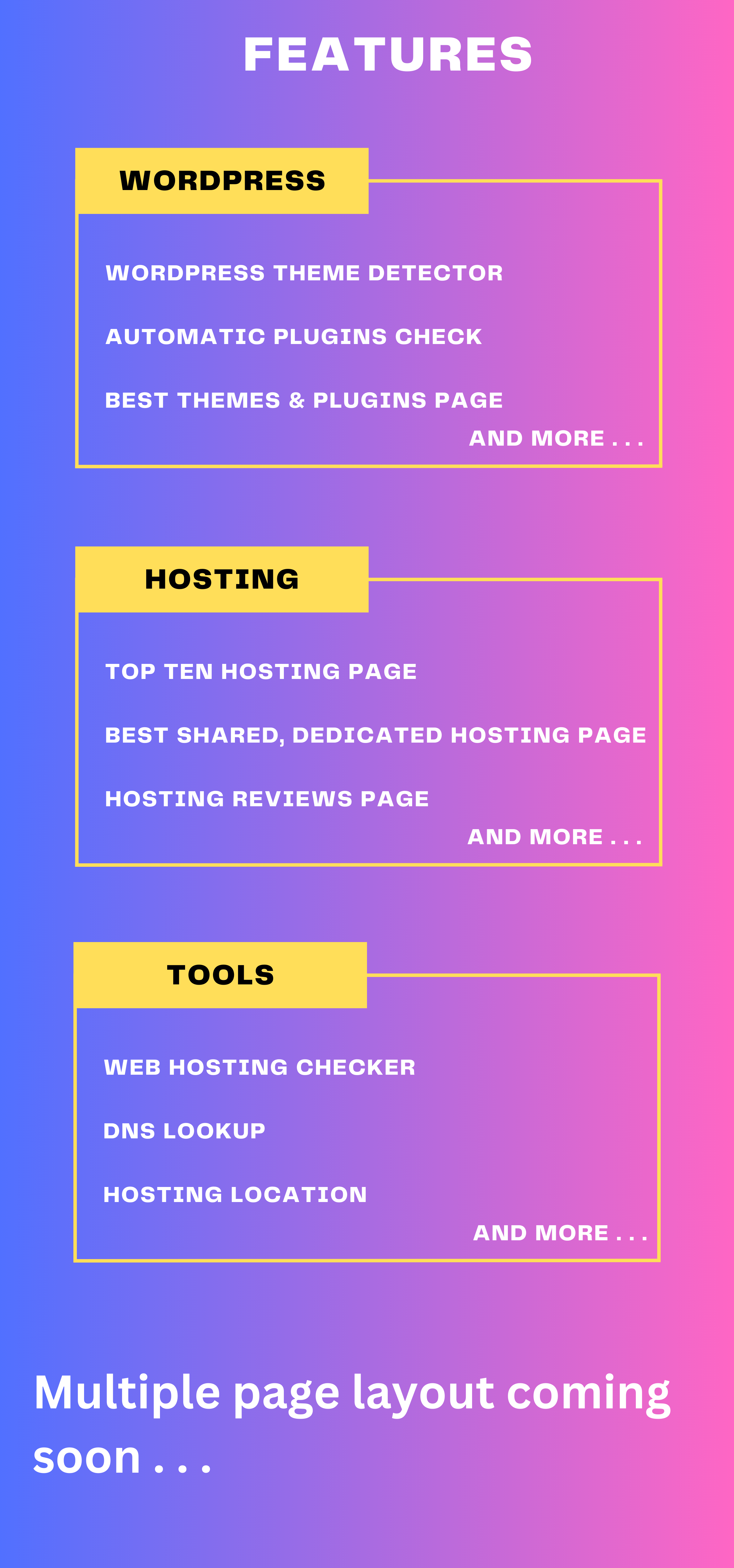 WordPress Theme Detector and Web Hosting Comparison React NextJS script - 8