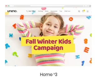 Uneno - Kids Clothing & Toys Store WooCommerce Theme - 4