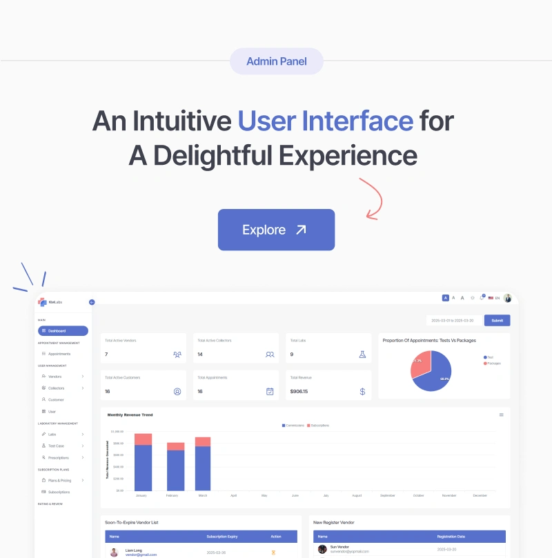 KiviLabs - All-in-One Lab Management & Test Booking Solution with Multi-Vendor Support - 5