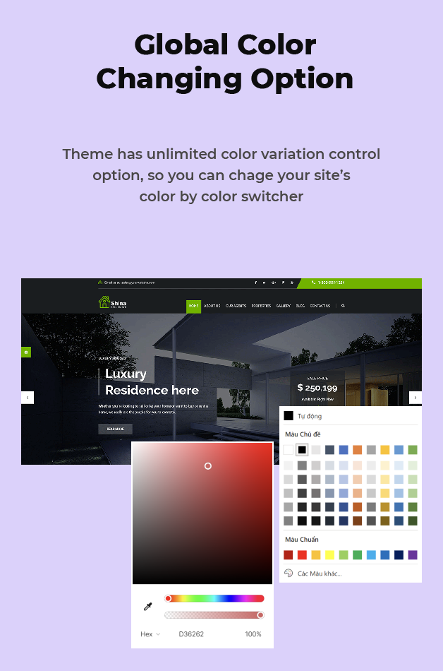 Global Colors Option Available