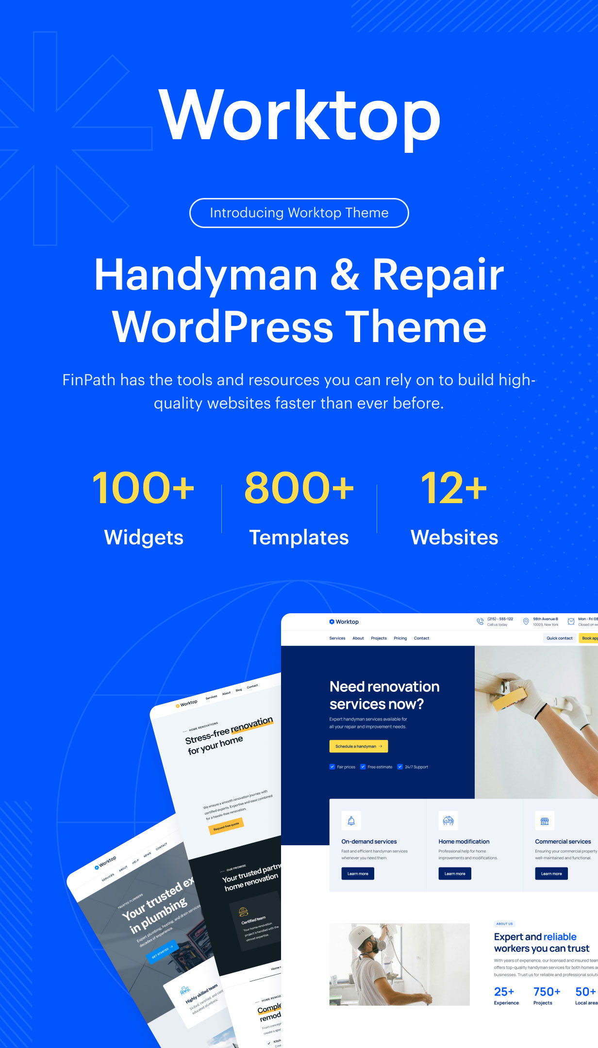 Worktop - Handyman & Repair Elementor WordPress Theme - 1