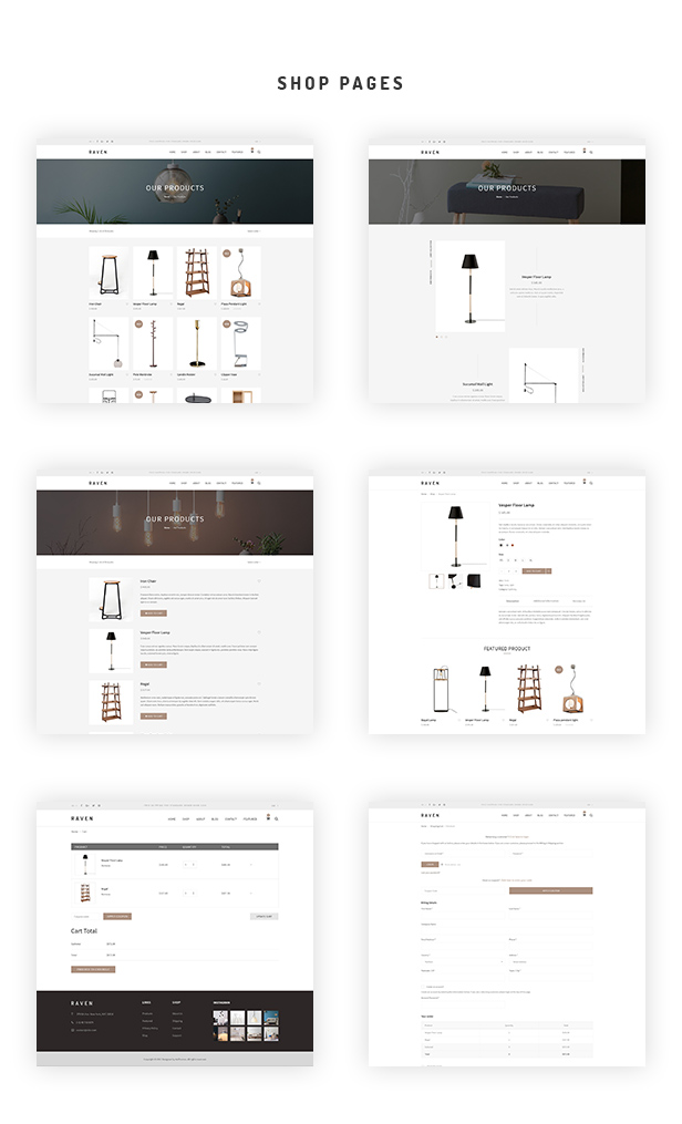 Handmade Shop, Furniture Shop, Fashion Store, Blog, HTML5/CSS3, Ecommerce, Shop