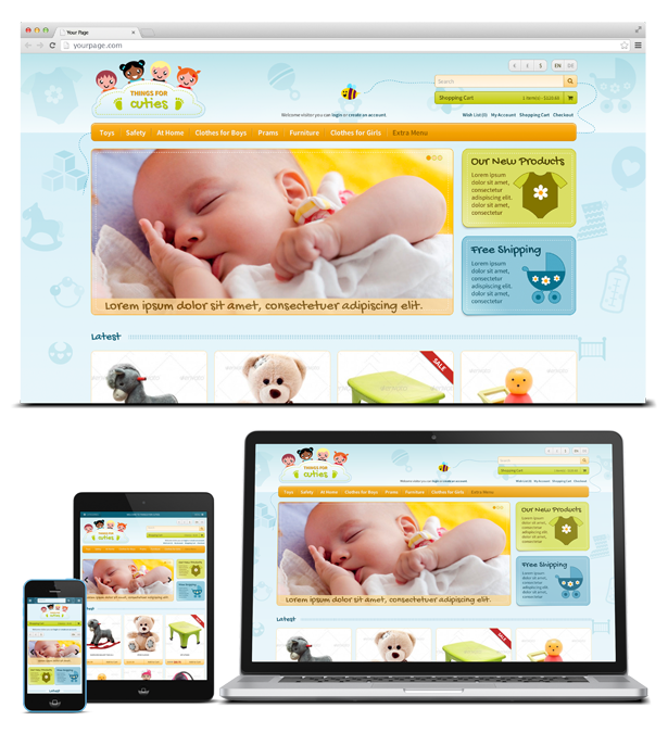 Responsive OpenCart template