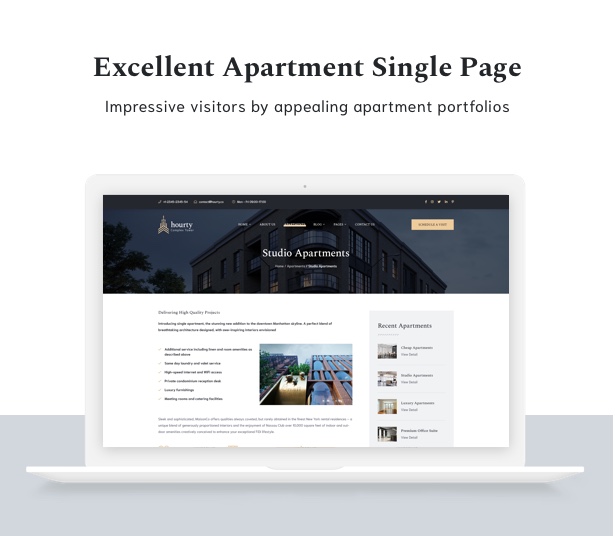 Hourty - Real Estate Classify WordPress Theme