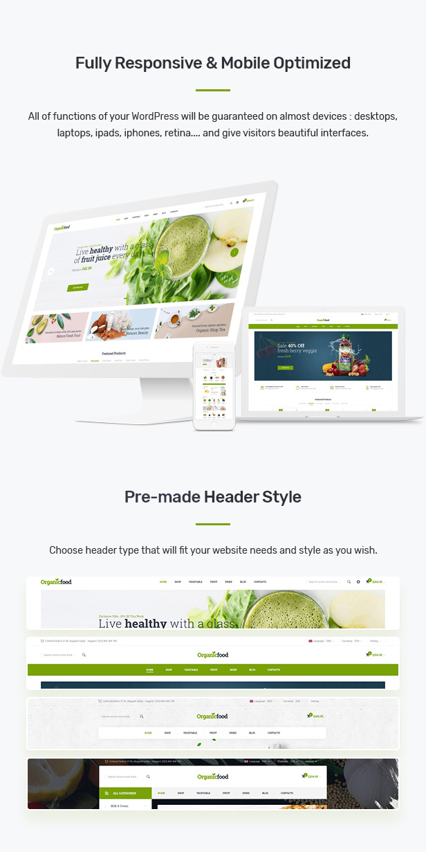 Konado - Organic Theme for WooCommerce WordPress 6