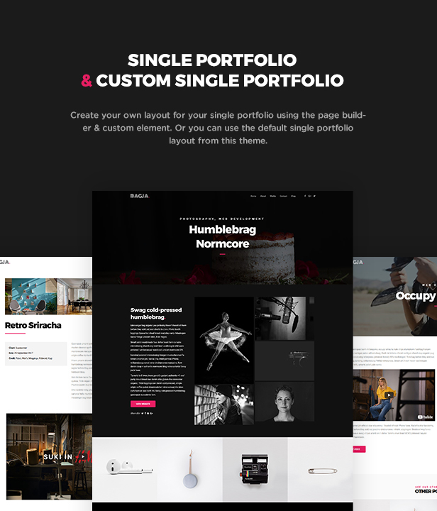 Bagja - Responsive Multi Concept & One Page Portfolio Theme - 6