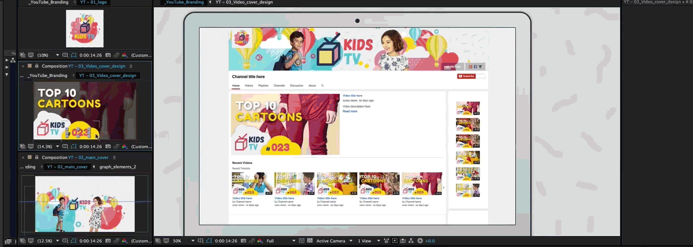 Kids Tv - Broadcast / Social Channel Design - 3
