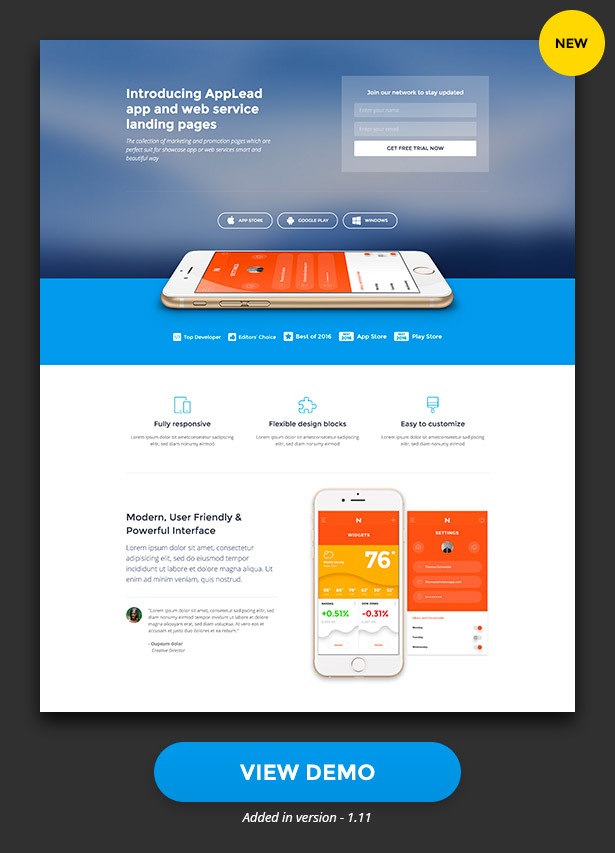AppLead - App Landing Pages