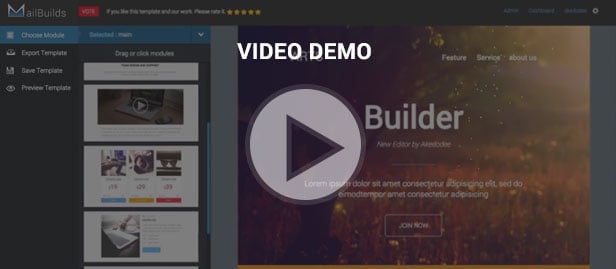 video demo template builder
