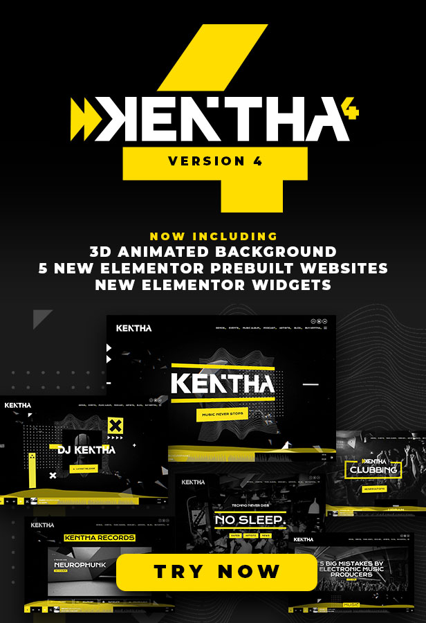 Kentha - Non-Stop Music WordPress Theme with Ajax - 1