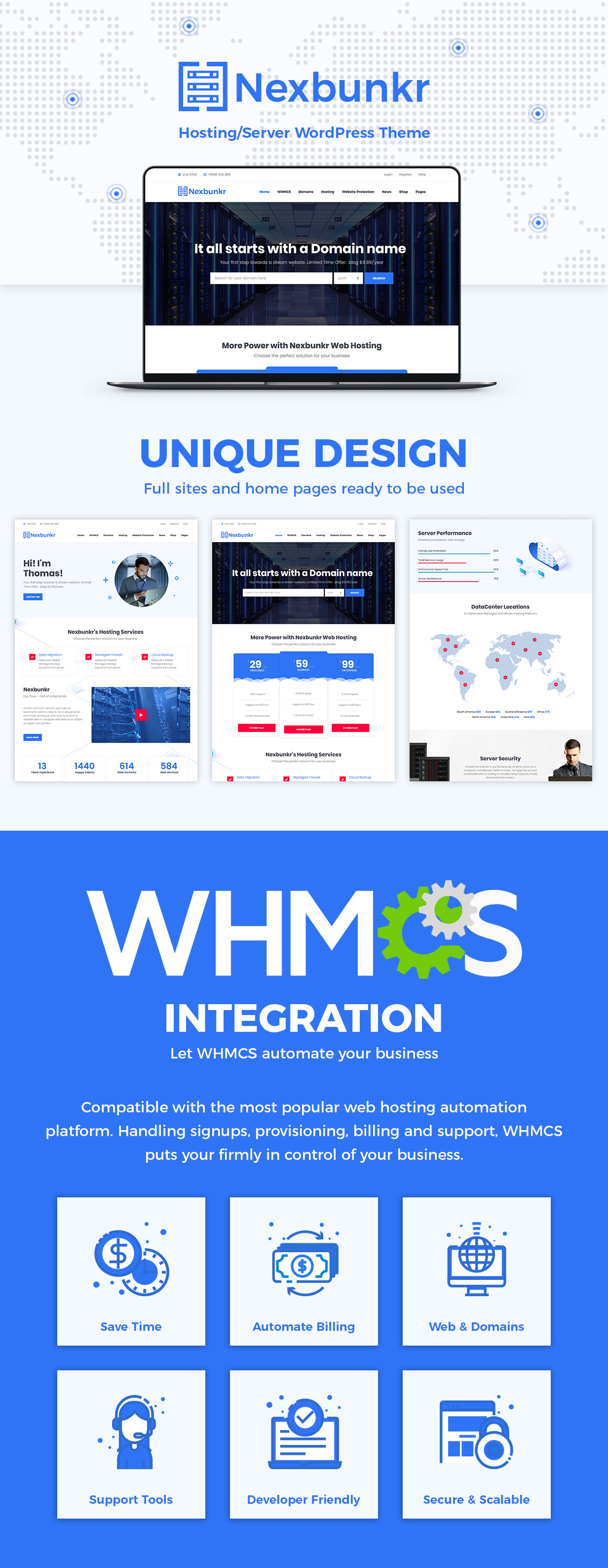 Nexbunker - Hosting/Server WordPress Theme + WHMCS - 4
