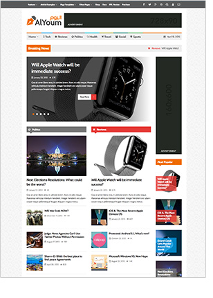 AlYoum | Retina Magazine and Blog WordPress Theme - 7