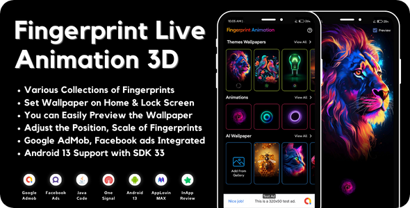 Fingerprint Live Animation 3D