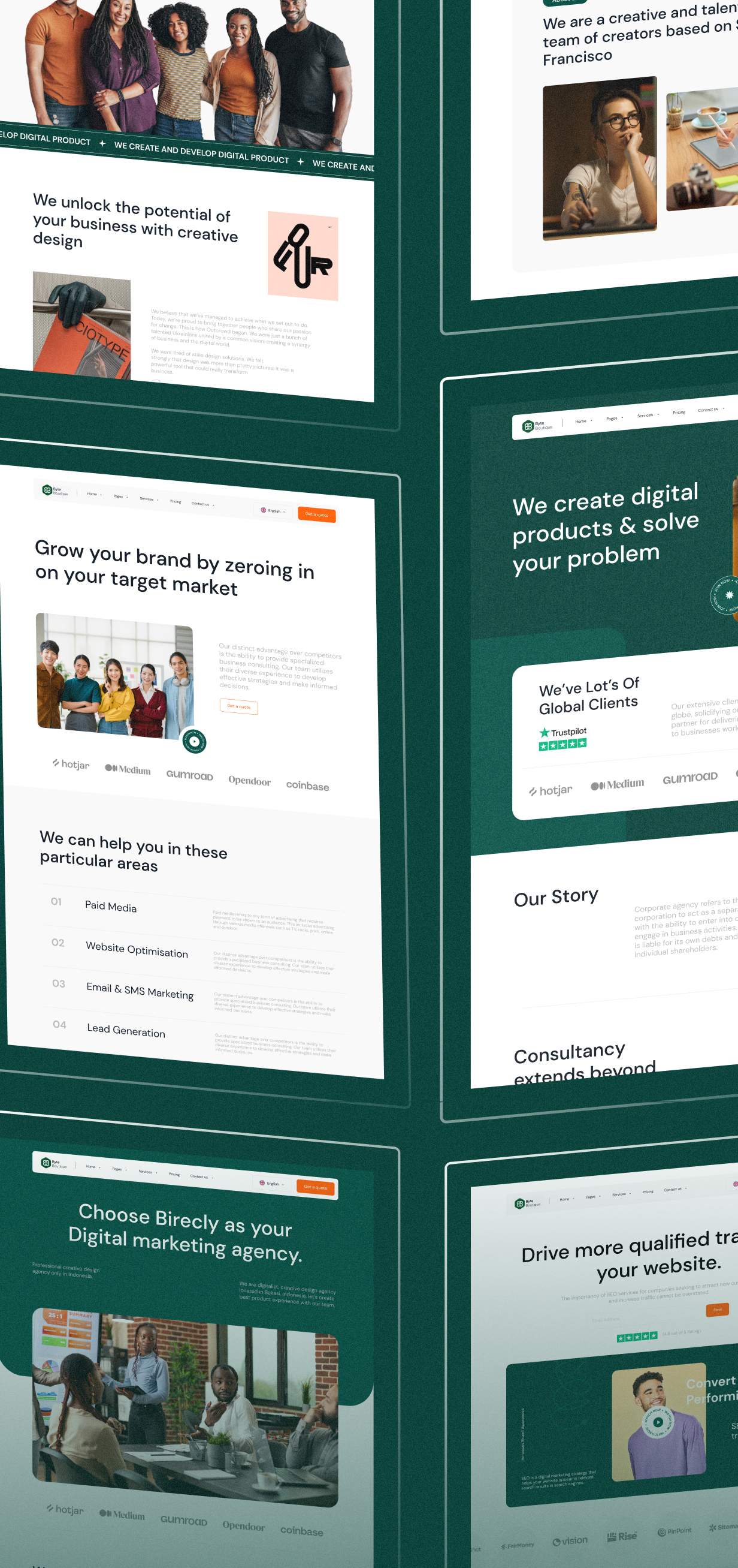 ByteBoutique | Marketing & Creative Digital Agency Figma Design Template - 2