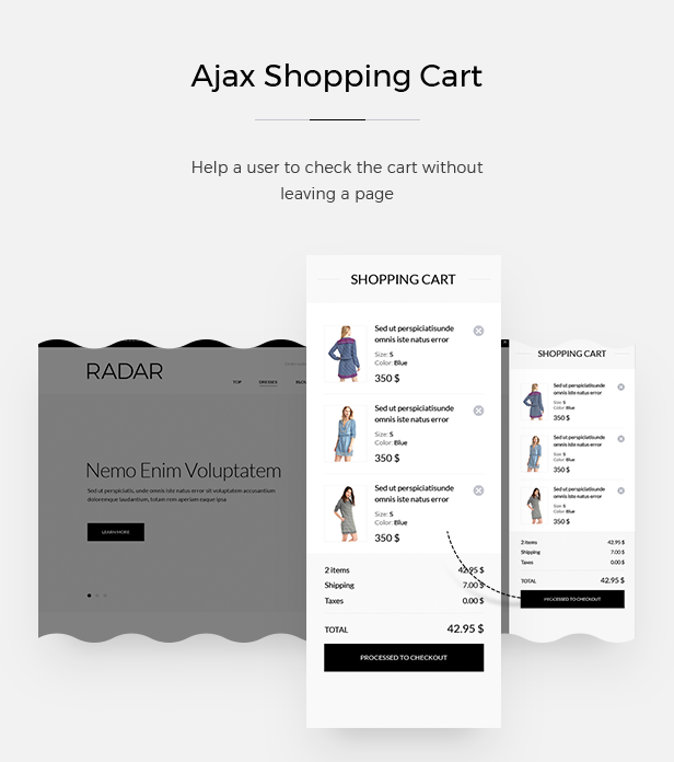 AJAX Shopping cart