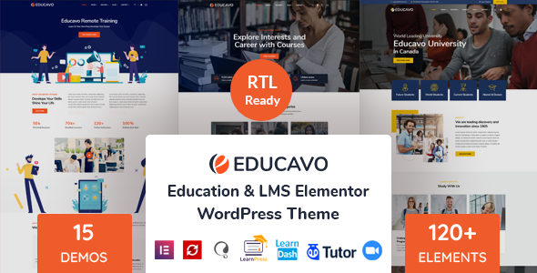 Educavo - Online Courses & Education WordPress Theme