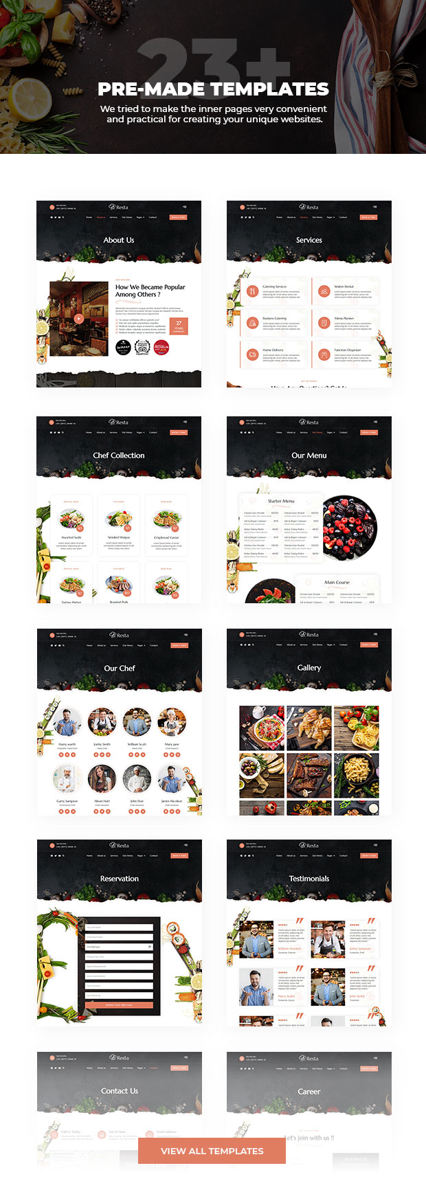 resta html inner pages