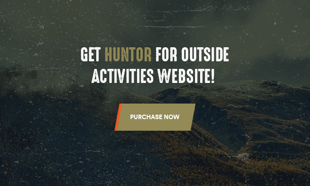 Huntor Hunting Outdoor Shop WooCommerce Theme - Purchase