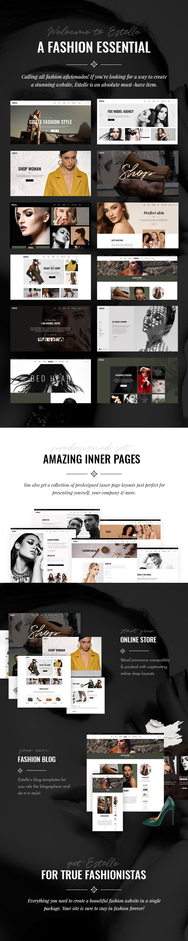 Estelle - Fashion and Modelling Agency Theme - 1