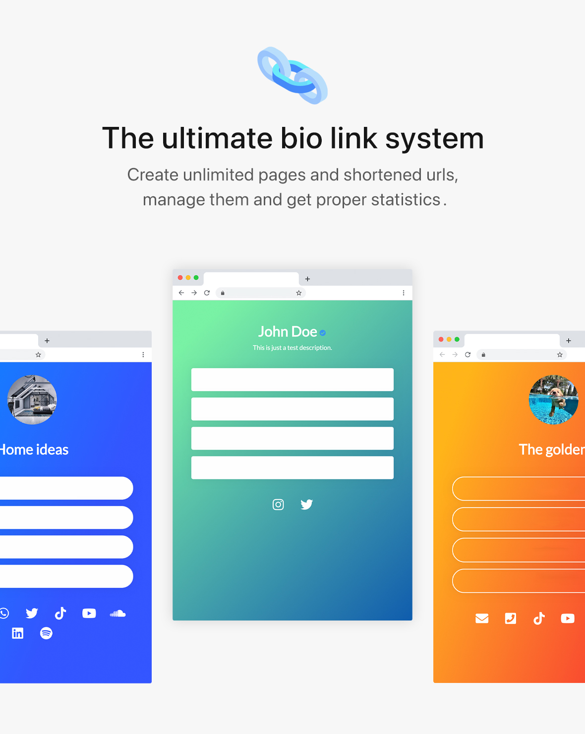 BioLinks - Bio Links, URL Shortener & QR Codes Generator (SAAS) - 1