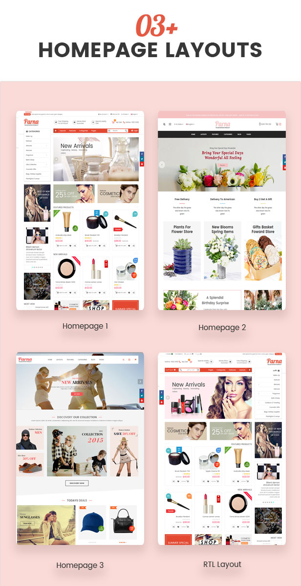 parna - Opencart Theme