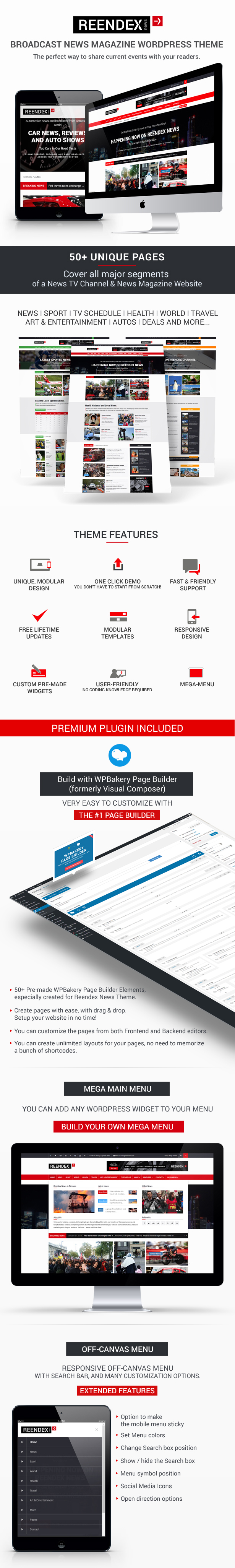Reendex - Broadcast News Magazine WordPress Theme - 1
