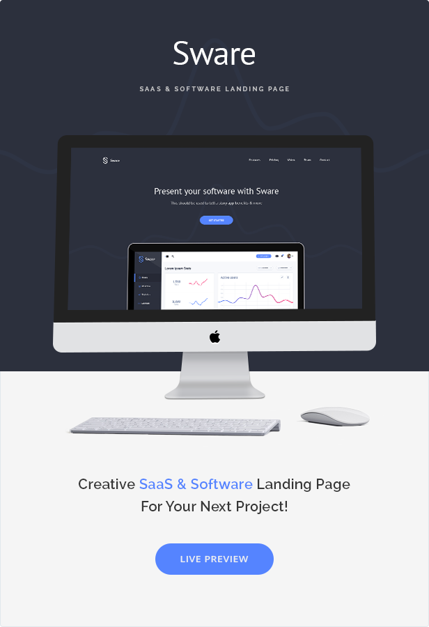 Sware SaaS & Software Landing HTML5 Page Template by zytheme | ThemeForest