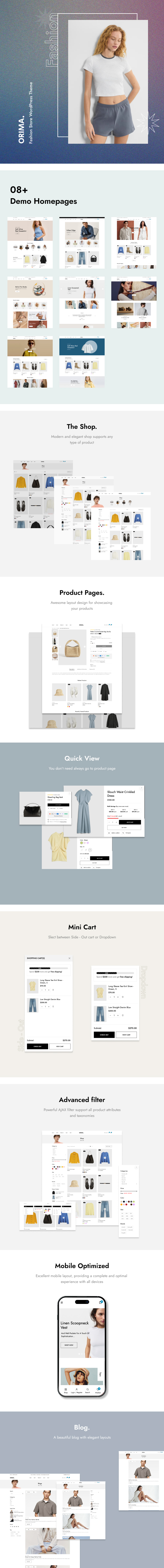 Orima Fashion Store WordPress Theme Preview