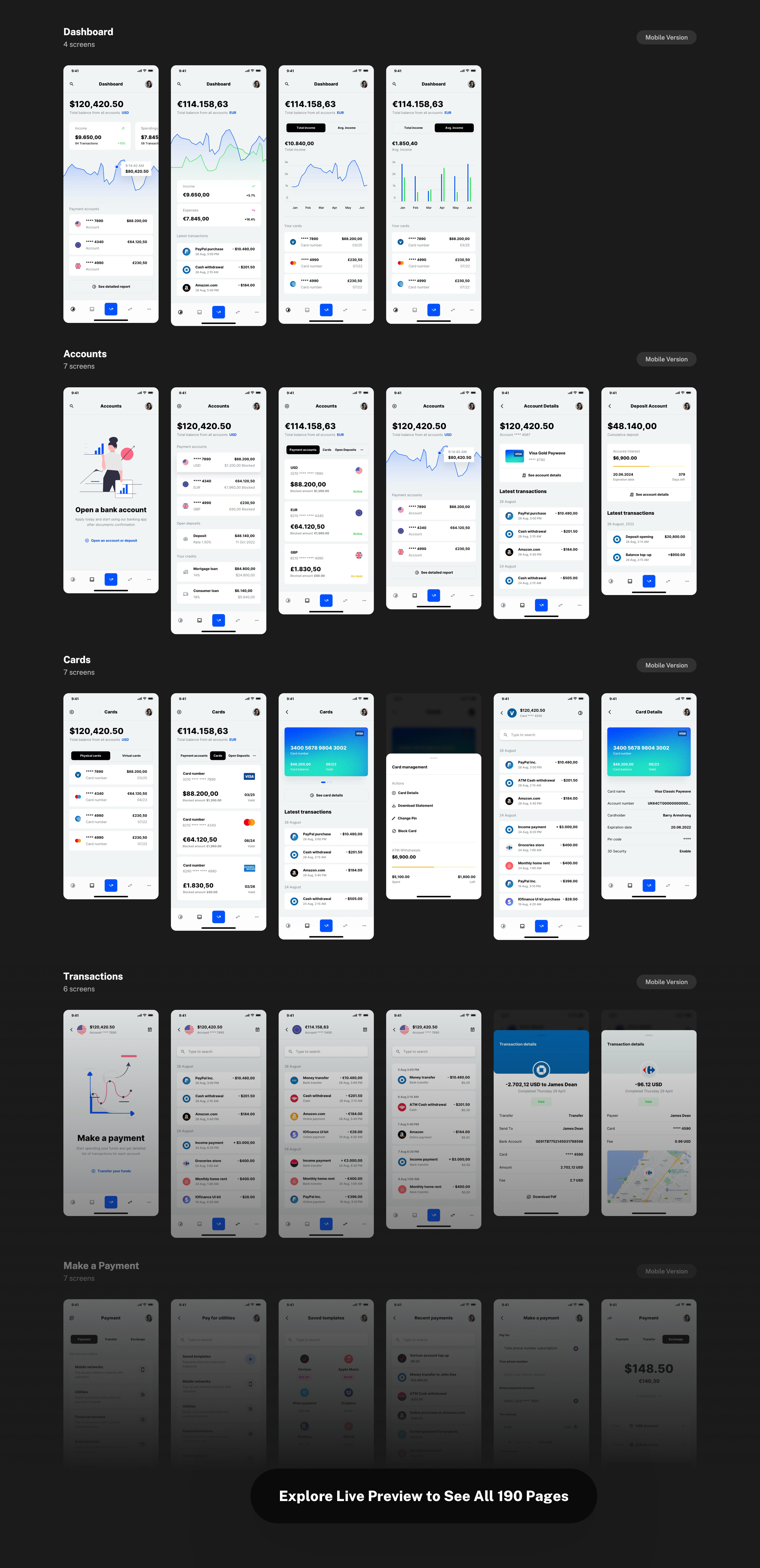 Paysa - UI kit for FinTech and Banking Apps - 13