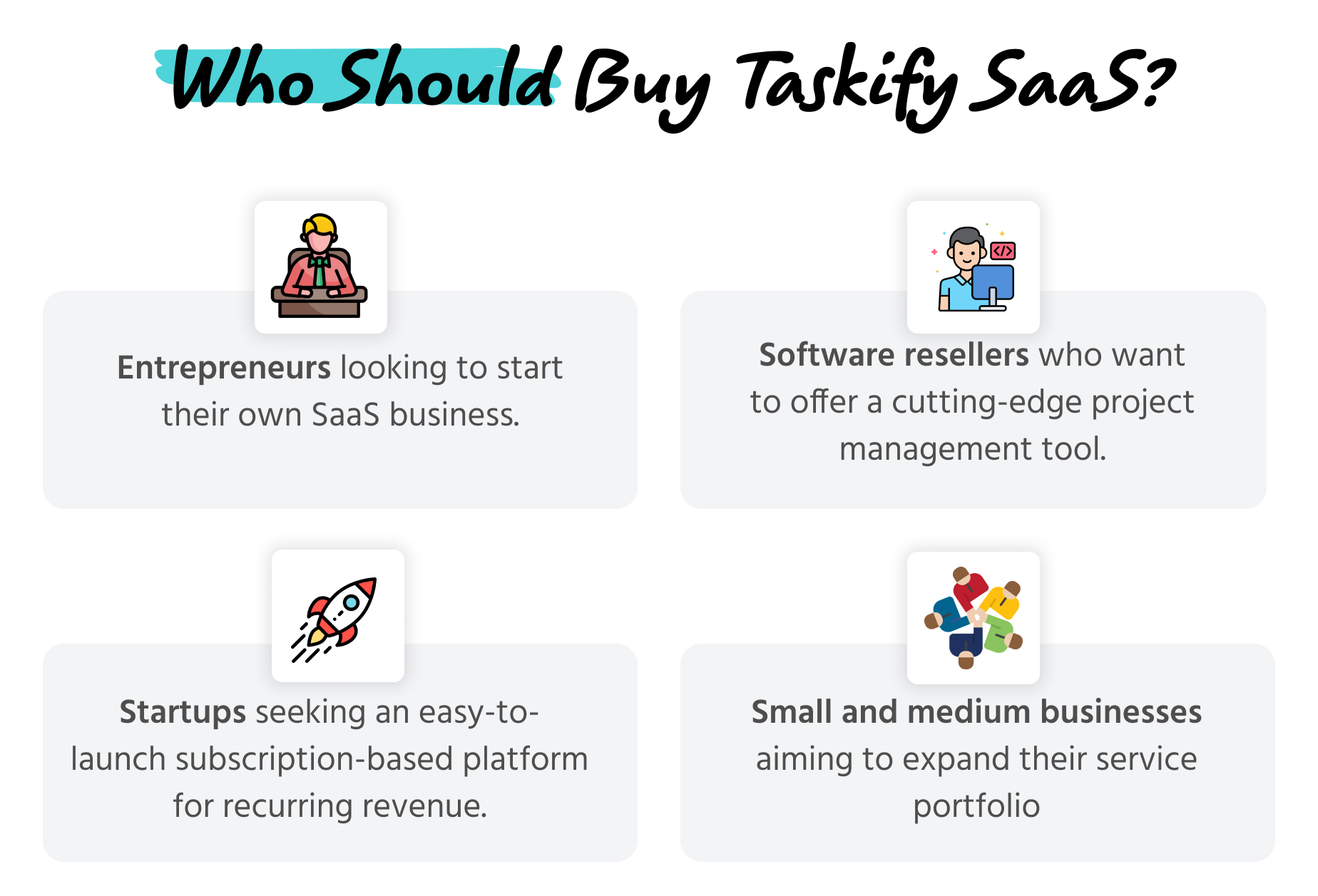 Who should buy - Taskify SaaS - Project Management, Task Management & Productivity Tool