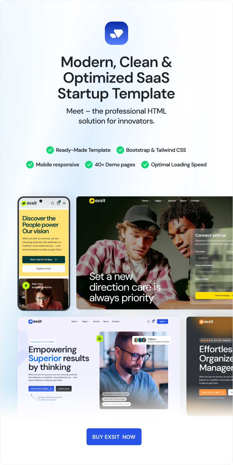 Exsit - Software, SaaS & Startup HTML5 Template - 2