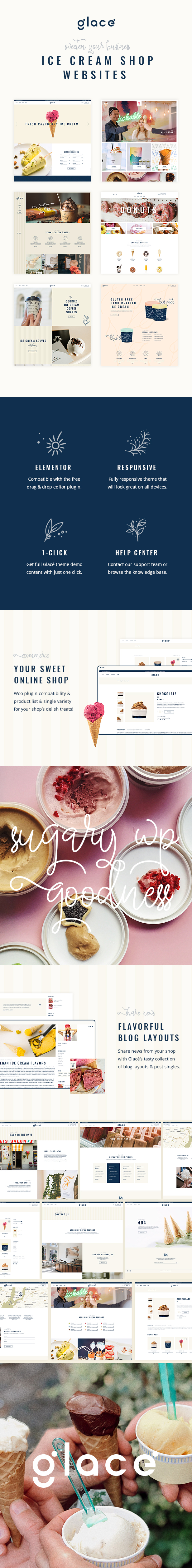 Glacé - Ice Cream & Sweet Shop WordPress Theme - 2
