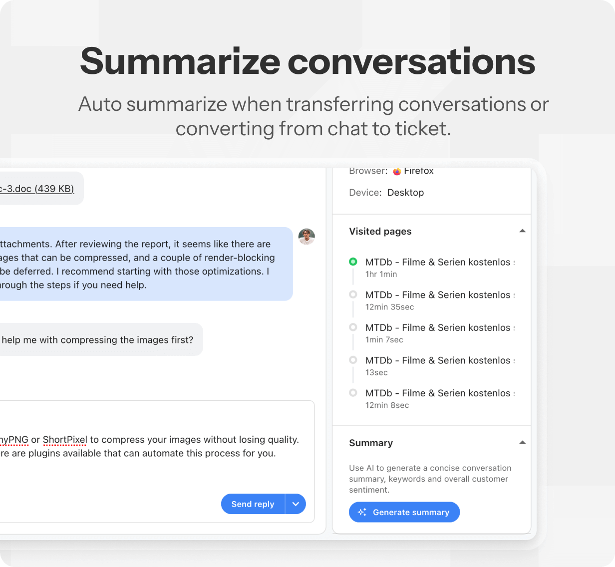 AI agent and chatbot addon for BeDesk support platform - 10