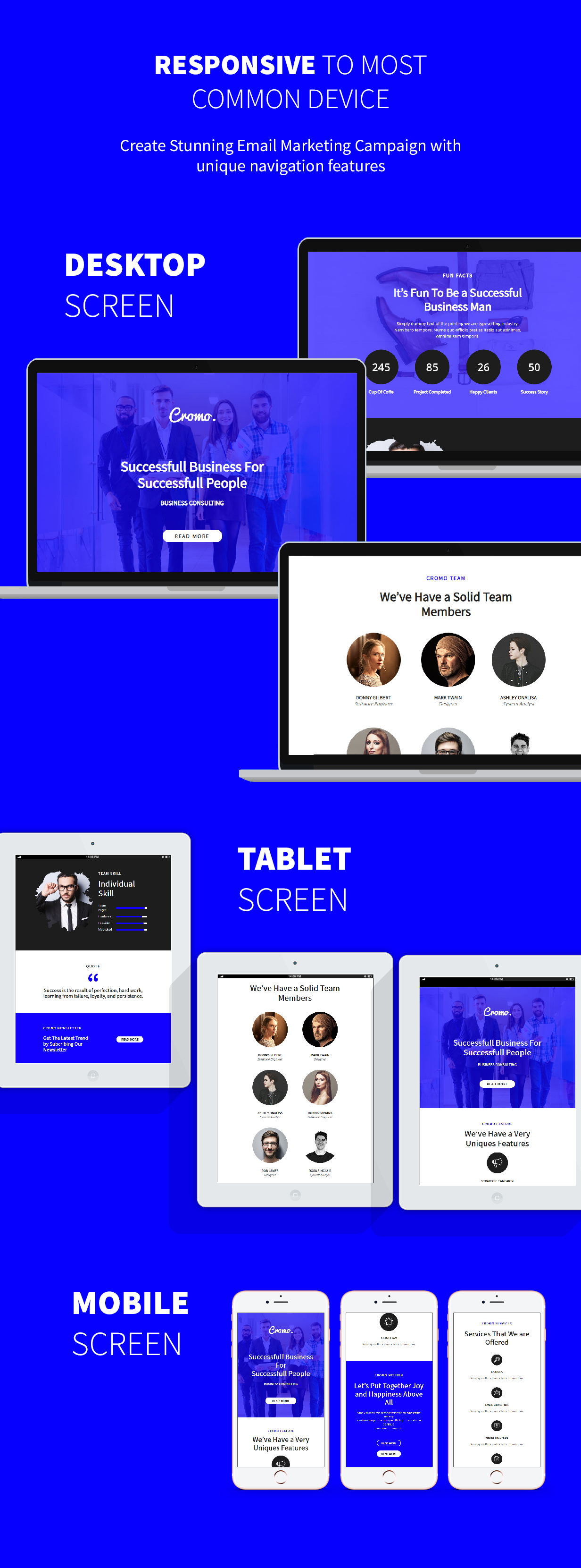 Cromo Corporate Email Newsletter Template - 2