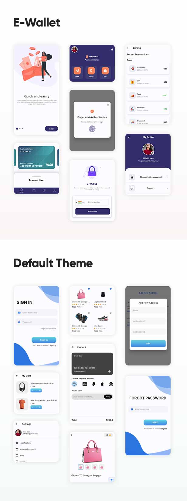 Allinone Flutter Template – Flutter UI Kit – Buy Apps, Themes, UI ...