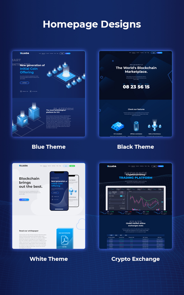 CryptoOne — Cryptocurrency ICO Landing Page HTML Template - 2