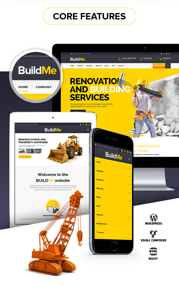 BuildMe - Construction & Architectural WP Theme